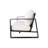 Stylish Three With Rectangular Coffee Table, Gray Relaxing Cushion, Stable Aluminum & Cozy Cushions, Construction