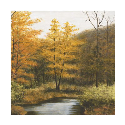 Art mural sur toile tendue - "Autumnal Grace I" de Michael Willett pour décoration de salon, de chambre à coucher ou de bureau - 18 x 18