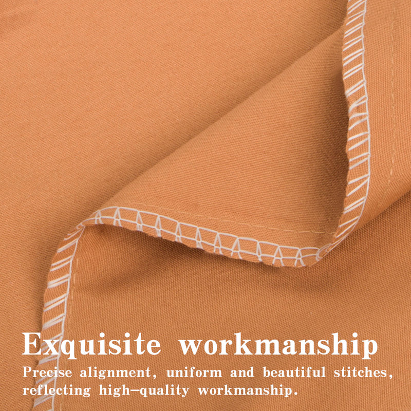 Drap plat seulement, drap de dessus en microfibre brossée 1800 - NTBAY, Très grand californien, Orange pale