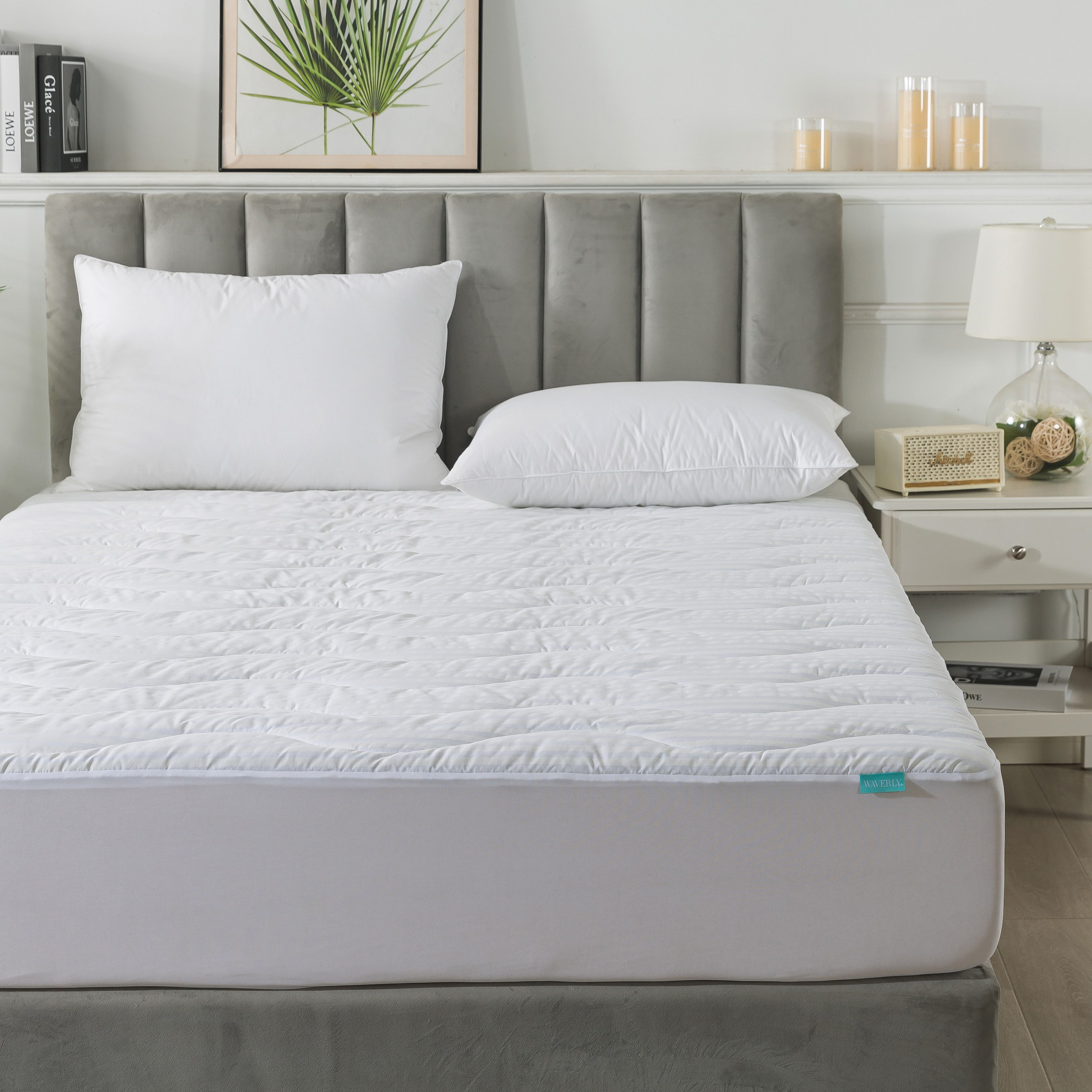 Waverly Waterproof Wave Stitched Mattress Pad | Wayfair