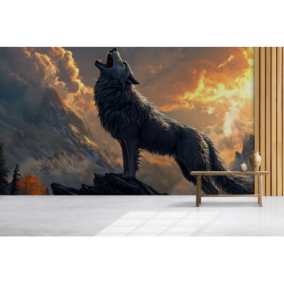 Papier peint Majestic Wolf Howling
