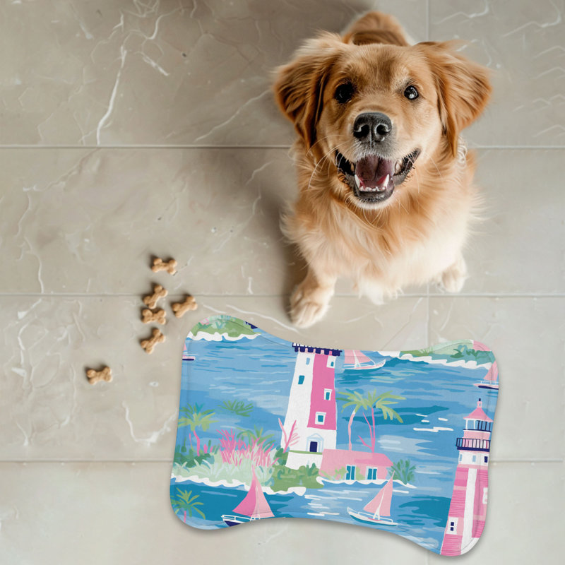 Tapis d'alimentation en os 1 pièce Coastal Beacon