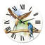 Deux granges, hirondelles, horloge murale-60281288