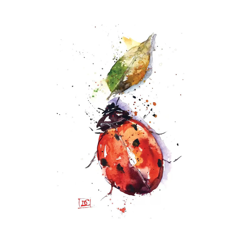 «Ladybug» par Dean Crouser, reproduction d'art sur toile tendue, H 18 po x l 12 po x 1,5 po