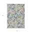Tapis extérieur géométrique lavable beige et bleu 5 pi x 8 pi