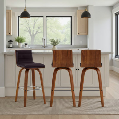 Tabouret de bar pivotant à hauteur de comptoir ou à hauteur Vienna Vienna