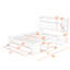Grand lit plateforme 4 tiroirs en bois avec range-chaussures Caiyden-268525865