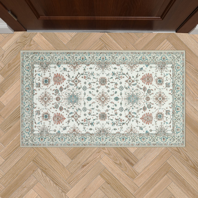 Laura Ashley Aure Chenille Machine Washable, Slip Resistant Accent and Runner Rugs, Rectangle 2'2" x 3'9"