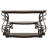Gretta Merlot 2-Shelf Sofa Console Table