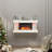 32inch Wall Mounted Hanging Electric Fireplace with Smart WiFi Control