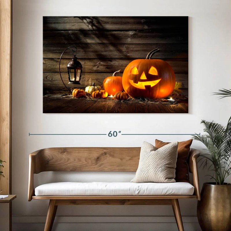 Jack O Lantern souriant, H 34 po x l 51 po
