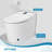 Smart Toilet With Warm Water Sprayer And Dryer Tankless Floor Mount Bidet Toilet LED Digital Display Toilets With Bidet Built In-119700209