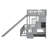 Twin Over Full Bunk Bed with Slide, Storage Staircase, Pine Solid Wooden Bunk Bed with Safety Guardrails)-129416269