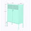 Armoire d'appoint en acier Trevyn-781647884