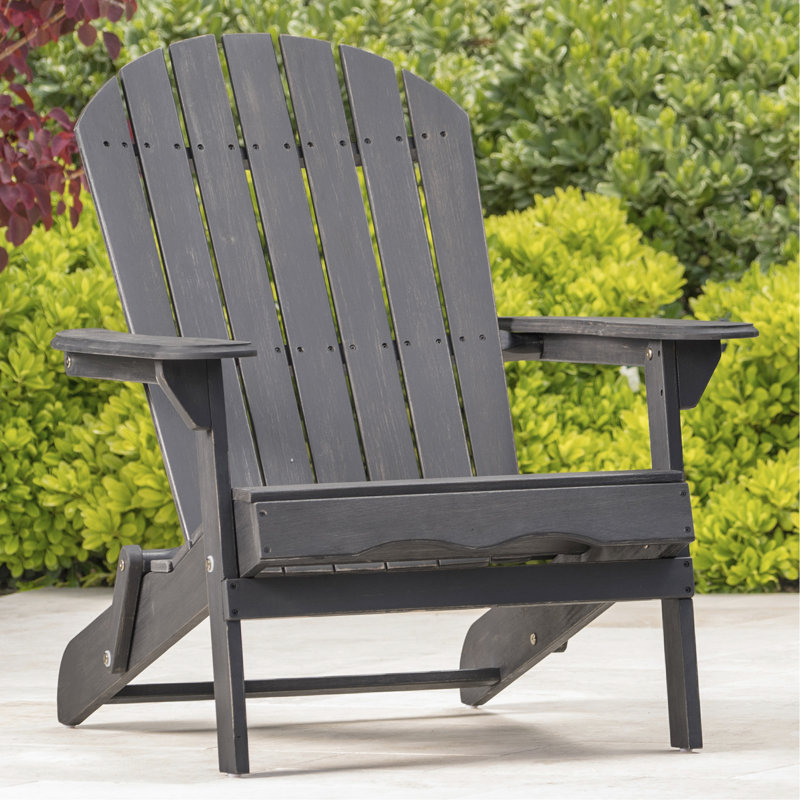 Wood Chair - Foldable For Rustic Outdoor Living Wood, Construction, Black