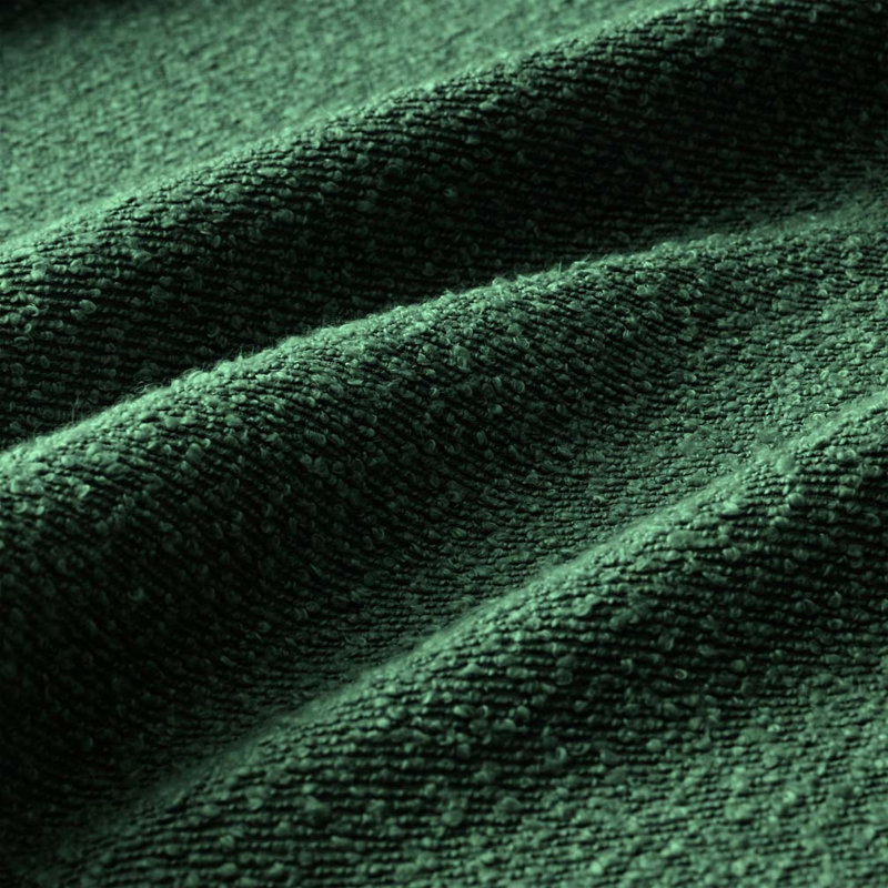 Boucle Upholstered Ottoman For Sectional, Green