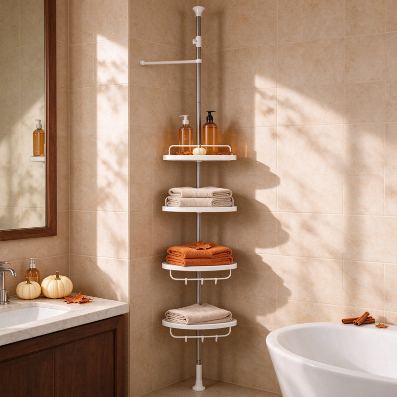 Support de rangement pour salle de bain à 6 niveaux