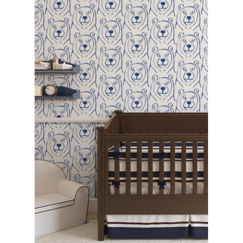 Bears! 10' L x 24" W Peel and Stick Wallpaper Roll, Peel & Stick