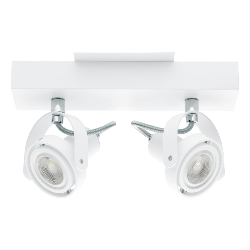 Novorio 9.84'' 2 -Light Track Track Kit with Dimmable and Adjustable Head