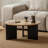 31.5"W Solid Oak Modern Round Coffee Table-1815066218-1815066220