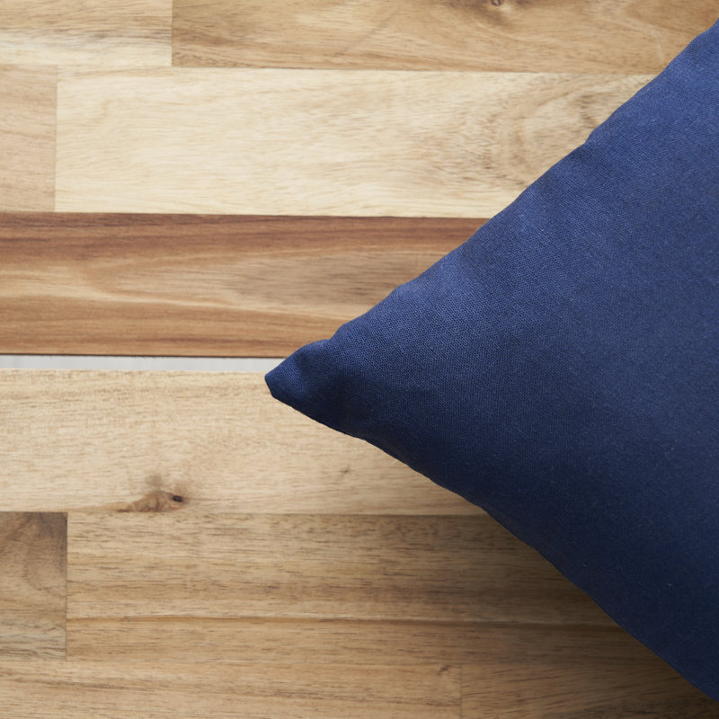 Madhvi Square Throw Cushion, Navy