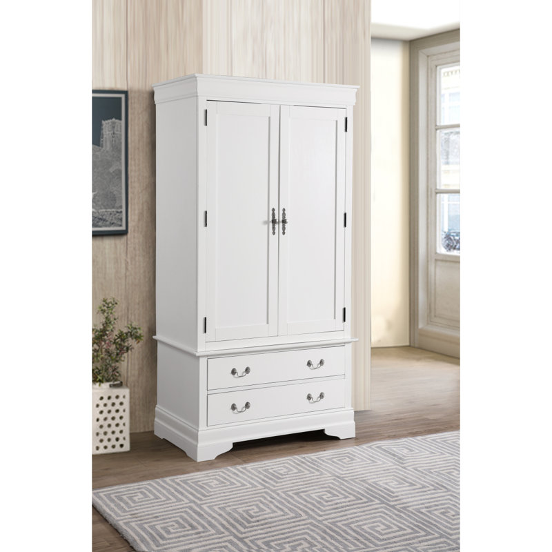 Armoire Glory Furniture Louis Phillipe G3190-A, Gris
