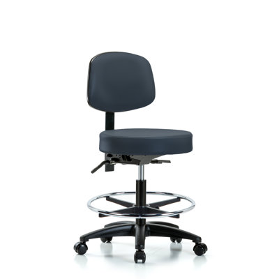 Tabouret de laboratoire à hauteur ajustable avec base en nylon Monserrat