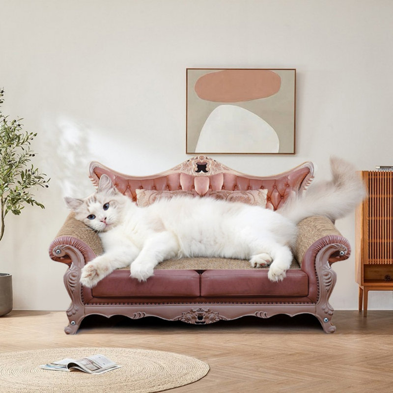 Grattoir pour chat à motif touffeté de style victorien 12,5 pouces Fairela