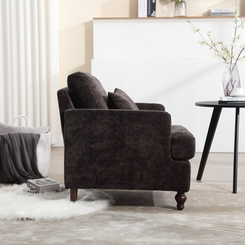 Oana Fabric Upholstered Recliner, Black 