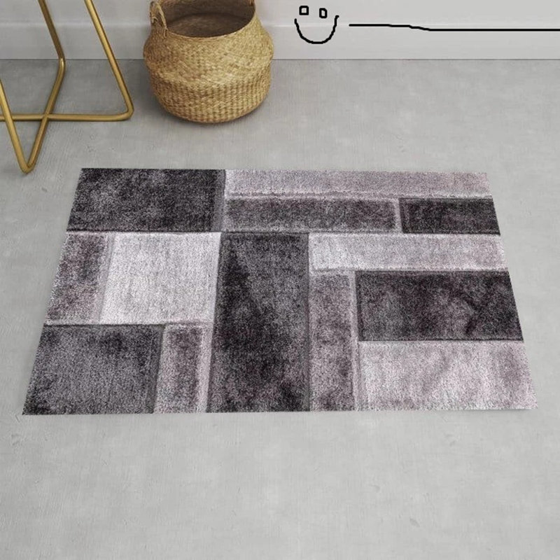 Modern Stylish Large Shaggy Area Rugs Hallway Living Room Bedroom Carpet Mats*, Rectangle 60 x 110 cm