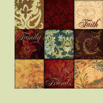Faith Family Friends - impression sur toile tendue