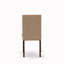 L'ensemble de table de cuisine 7 pièces comprend une table rectangulaire et 6 chaises de salle à manger en tissu de lin sable clair à haut dossier - finition jacobine patinée-254927130-254927128-254927127