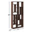 Blevens 86" H x 41" W Solid Wood Geometric Bookcase-945906256