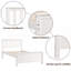 Lit plateforme simple en bois-121066645
