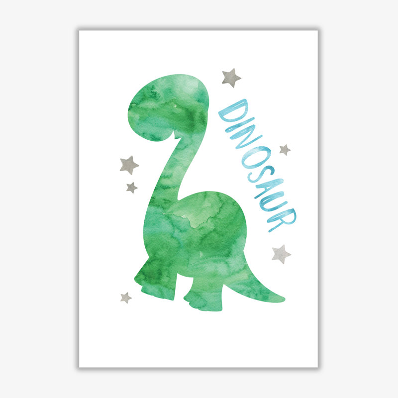 Dinosaur - Painting, No Frame, 60 cm H x 42 cm W x 1 cm D