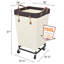 Rolling Laundry Hamper with Handles-455568204