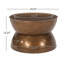 Table basse en métal martelé-789329735