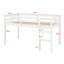 Lit mezzanine en bois avec échelle-426432109