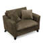 Chaise paresseuse brune en velours côtelé avec une bonne résilience, confortable pour la distribution de longues séances de lecture,-131139208