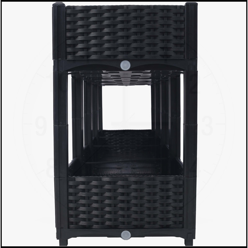 Jardinière surélevée pour jardinière - jardinière surélevée, Noir