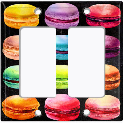 Patterned 2 - Gang Rocker Standard Wall Plate
