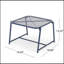 Table d'appoint de patio durable et résistante aux intempéries avec plateau en filet pour plus de commodité et de style-1842163329