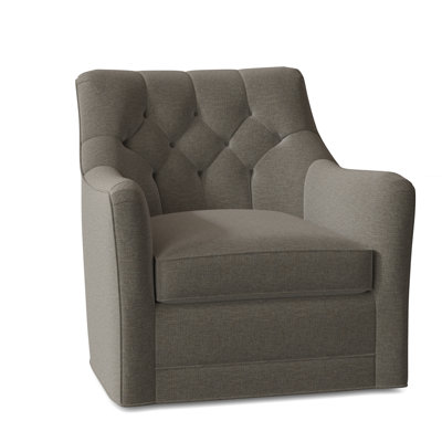 Emery 32" W Tufted Swivel Armchair