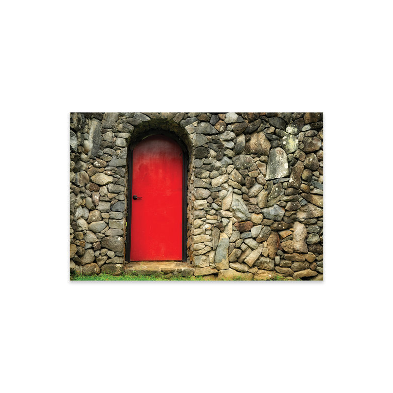 " Red Door " by Dennis Frates, Acrylic Glass Print, 16" H x 24" W x 0.25" D