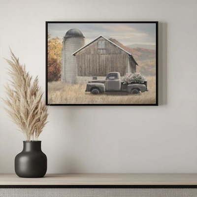 Impression d'art « Grange rustique d'automne » de Lori Deiter