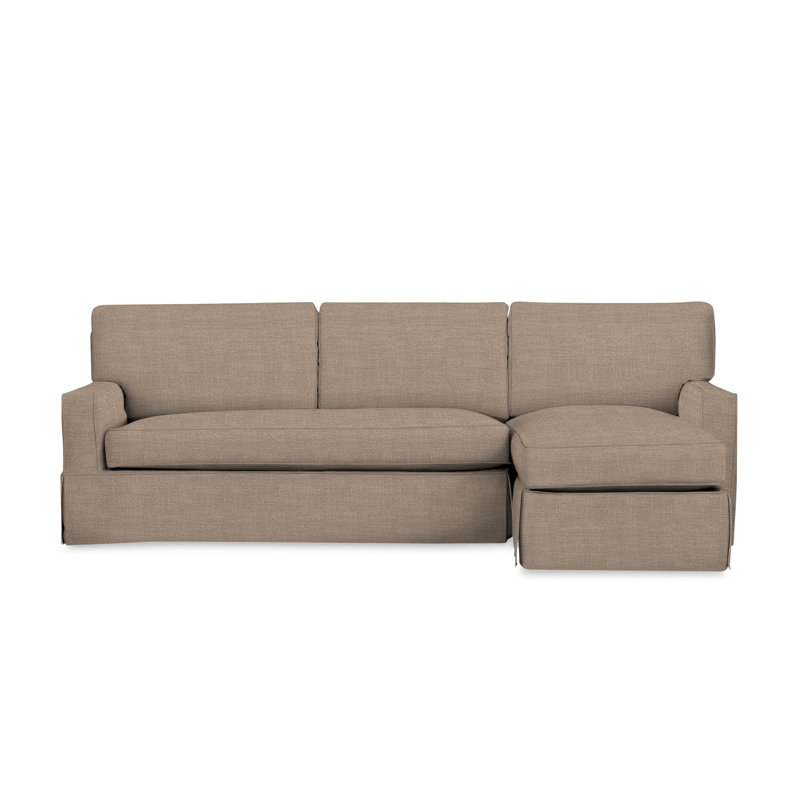 Canapé modulaire 2 pièces Taylor, Orienté à droite, Tissage panier en lin Conversation