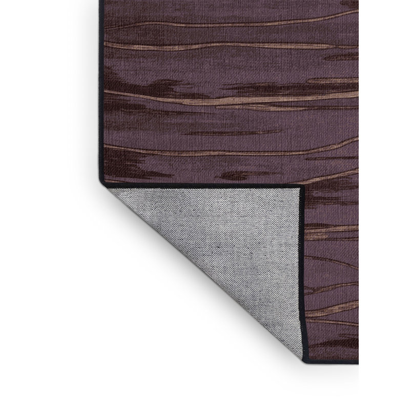 Tapis noir lavable à la machine, Carré 5 pi