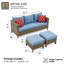 Ensemble de conversation modulaire avec coussins 3 pièces Duponta-948712653