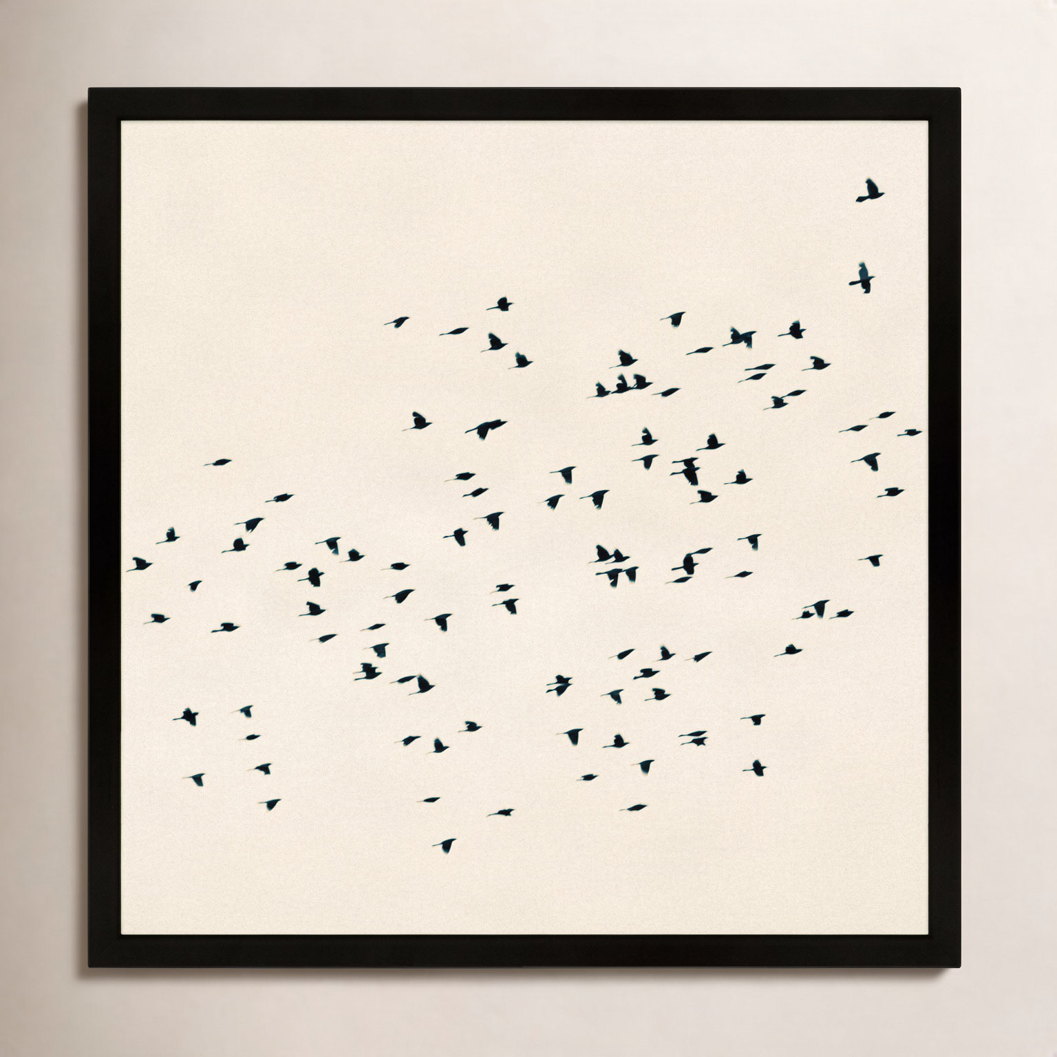 Garden Sign "Soaring" Print by Peter Dušek, 24" H x 24" W x 1.25" D, Black