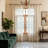 Boho Macrame Curtains 72" Linen 2 Panels